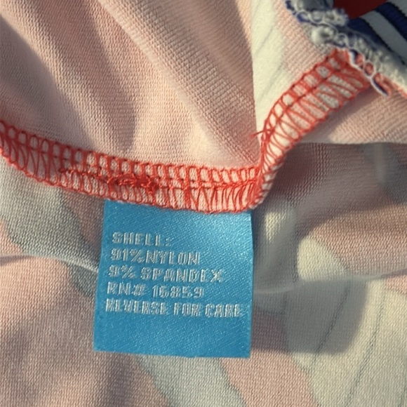 Women’s J. McLaughlin Red, White & Blue V Neck Nautical Rope Design Tunic Sz L - Picture 9 of 9